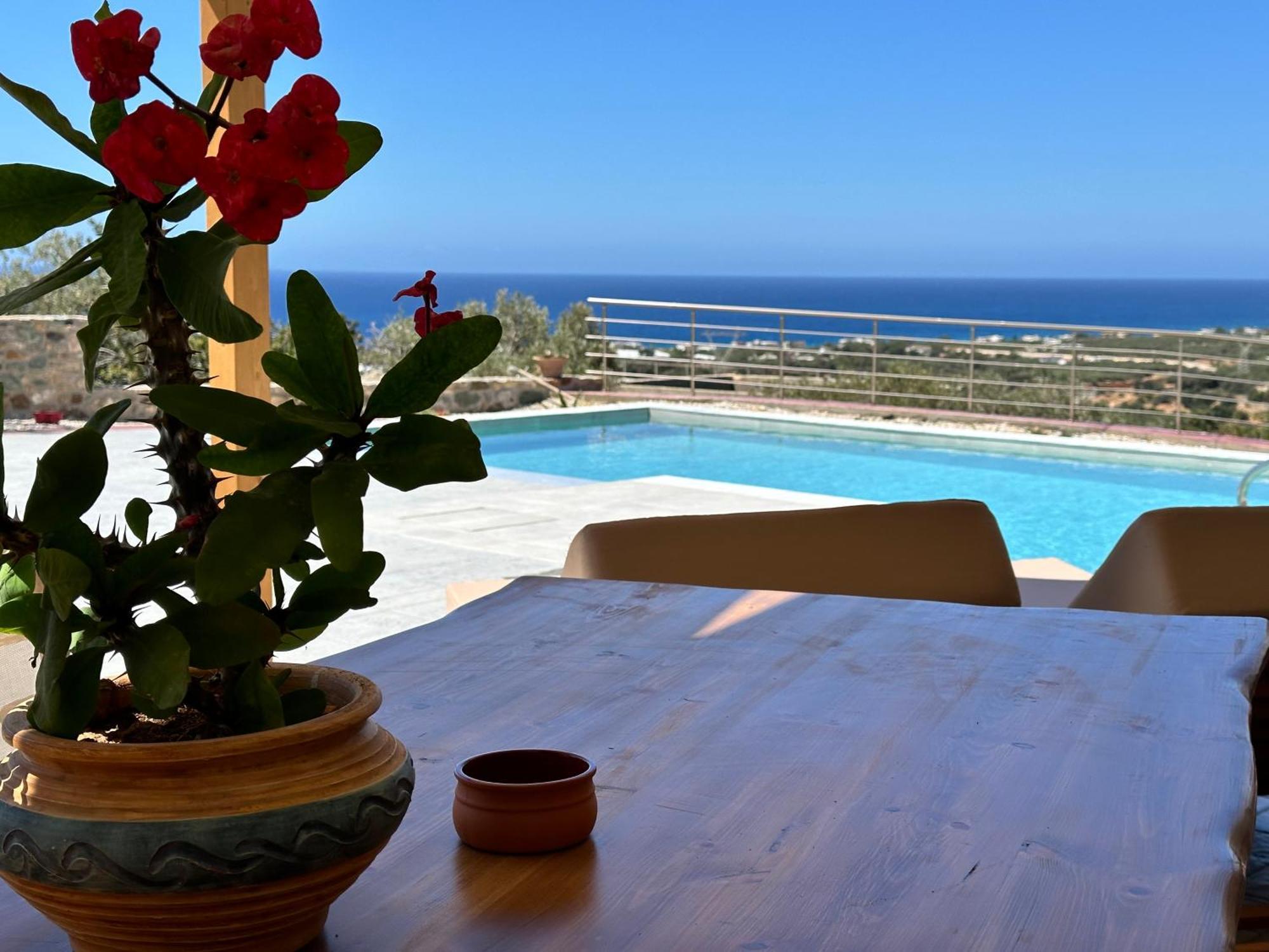 Mediterranean View Villa Makriyialos Bagian luar foto