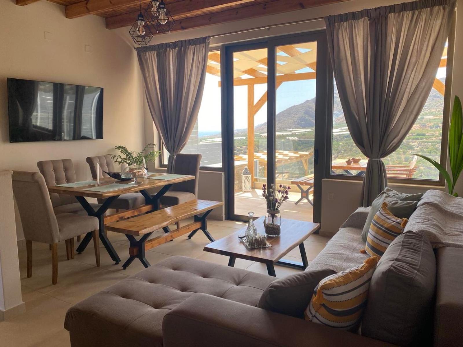 Mediterranean View Villa Makriyialos Bagian luar foto