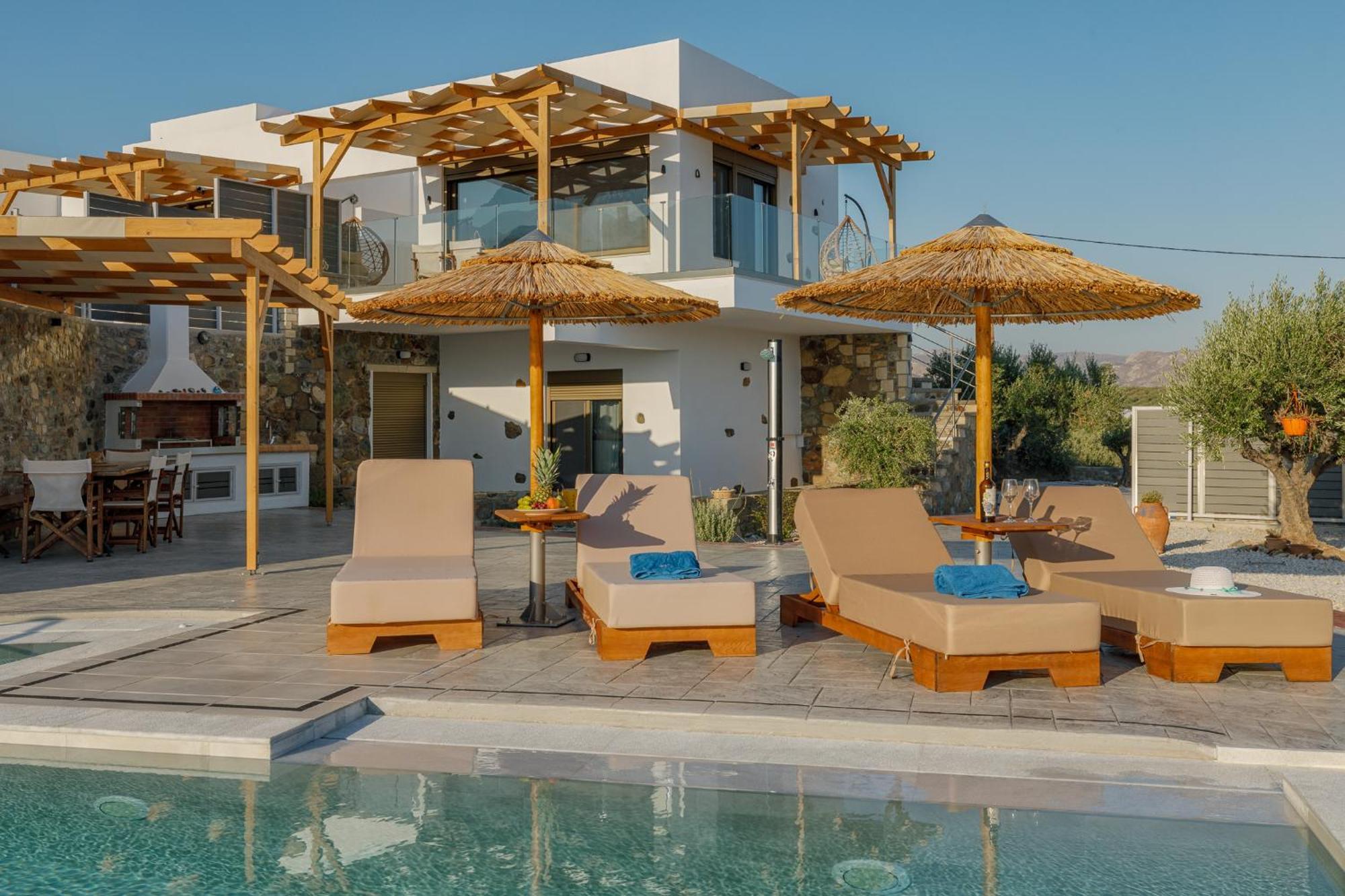 Mediterranean View Villa Makriyialos Bagian luar foto