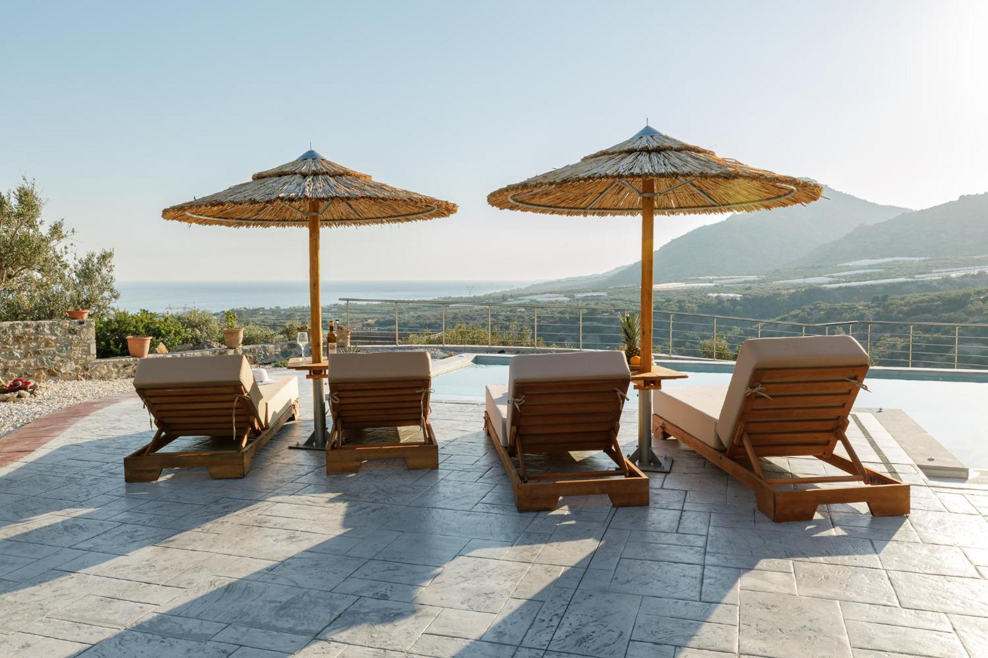 Mediterranean View Villa Makriyialos Bagian luar foto