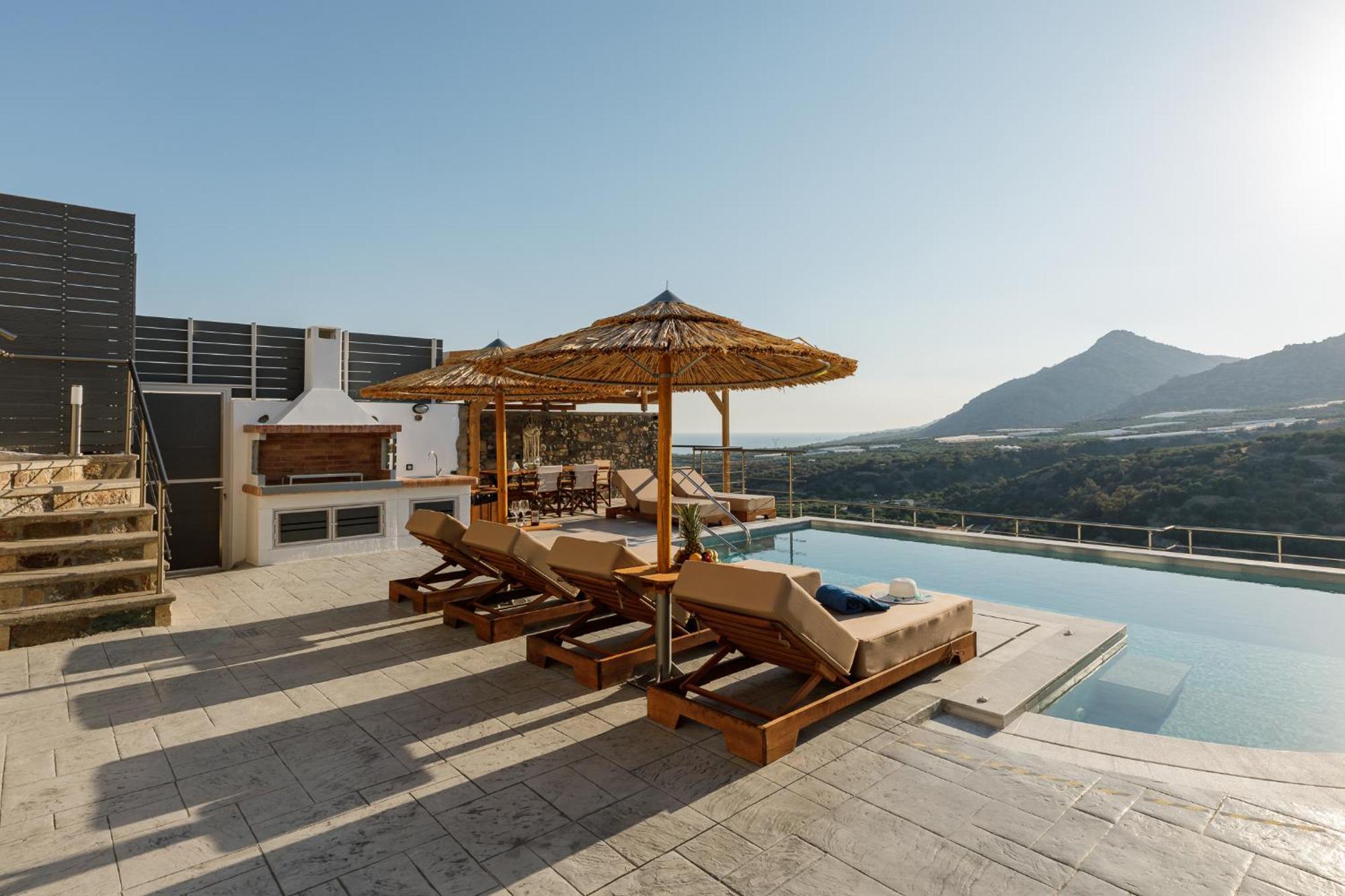 Mediterranean View Villa Makriyialos Bagian luar foto