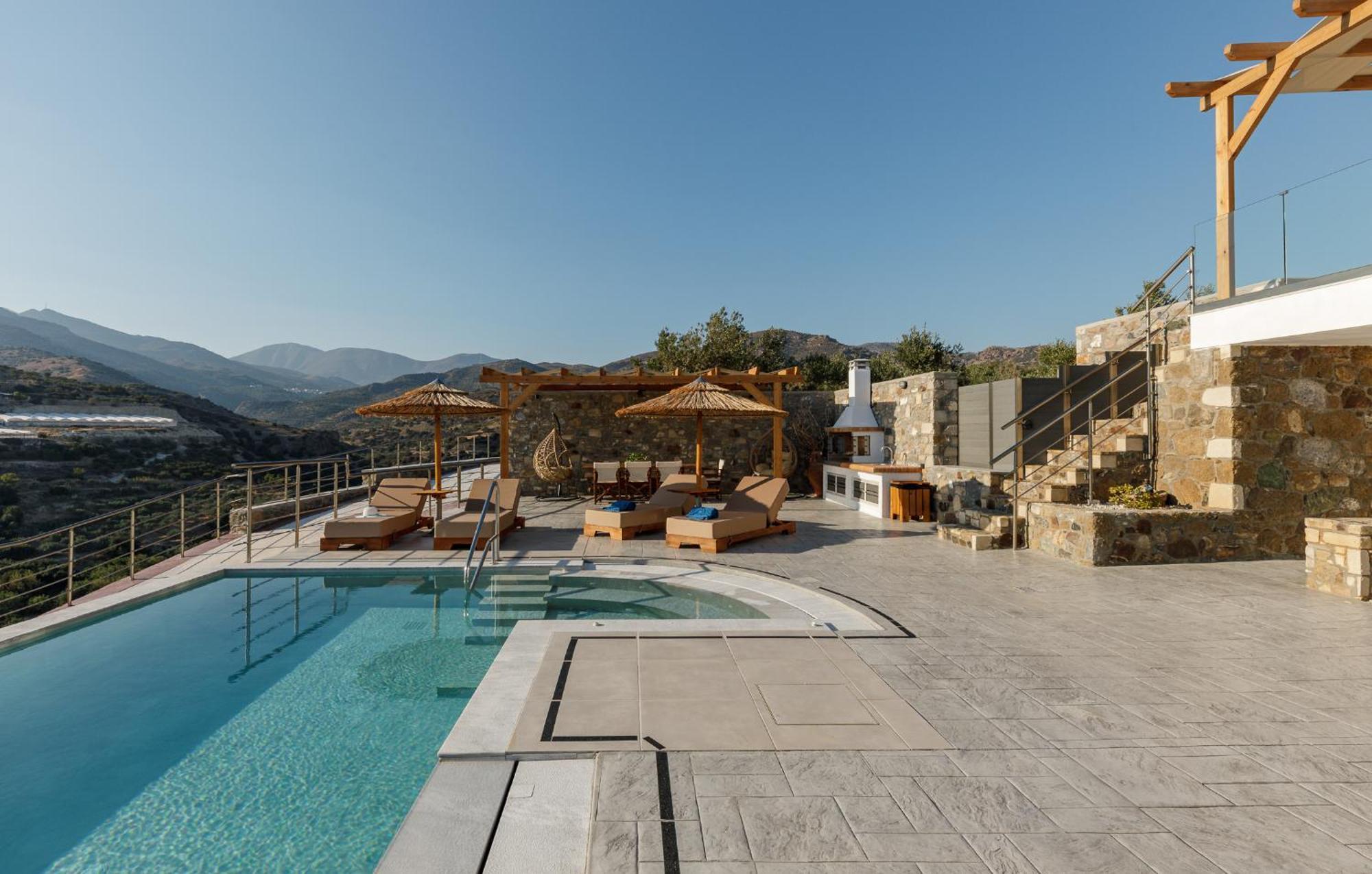 Mediterranean View Villa Makriyialos Bagian luar foto