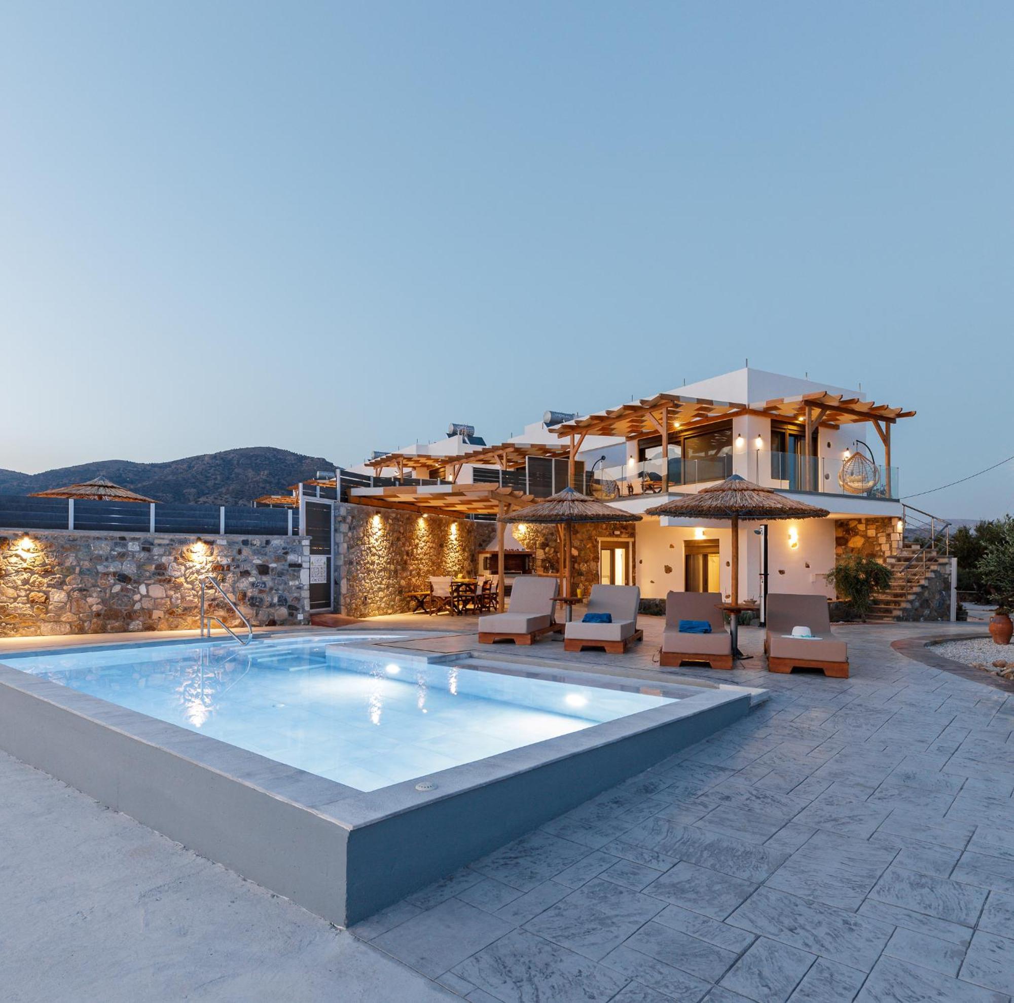 Mediterranean View Villa Makriyialos Bagian luar foto