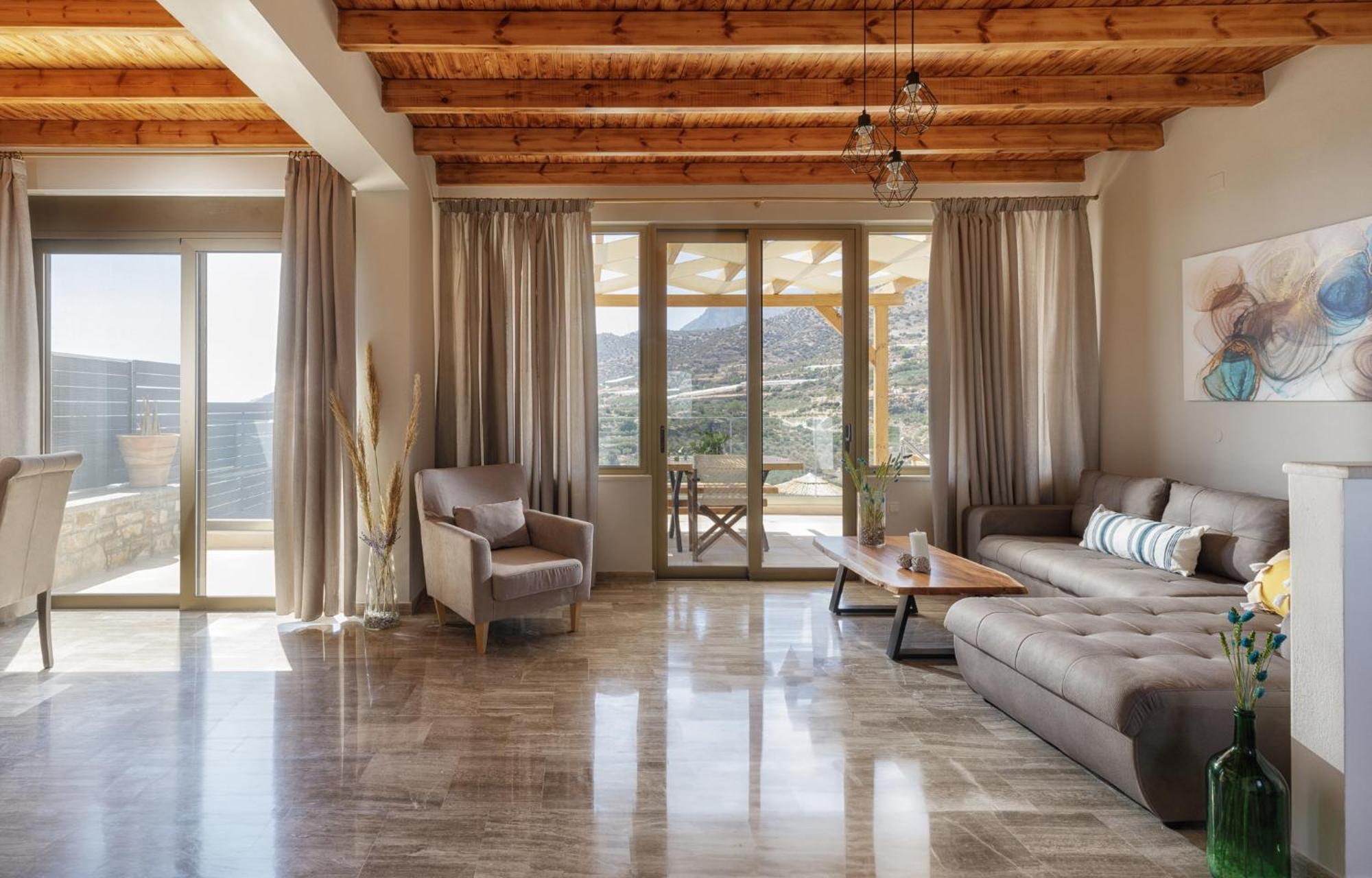 Mediterranean View Villa Makriyialos Bagian luar foto