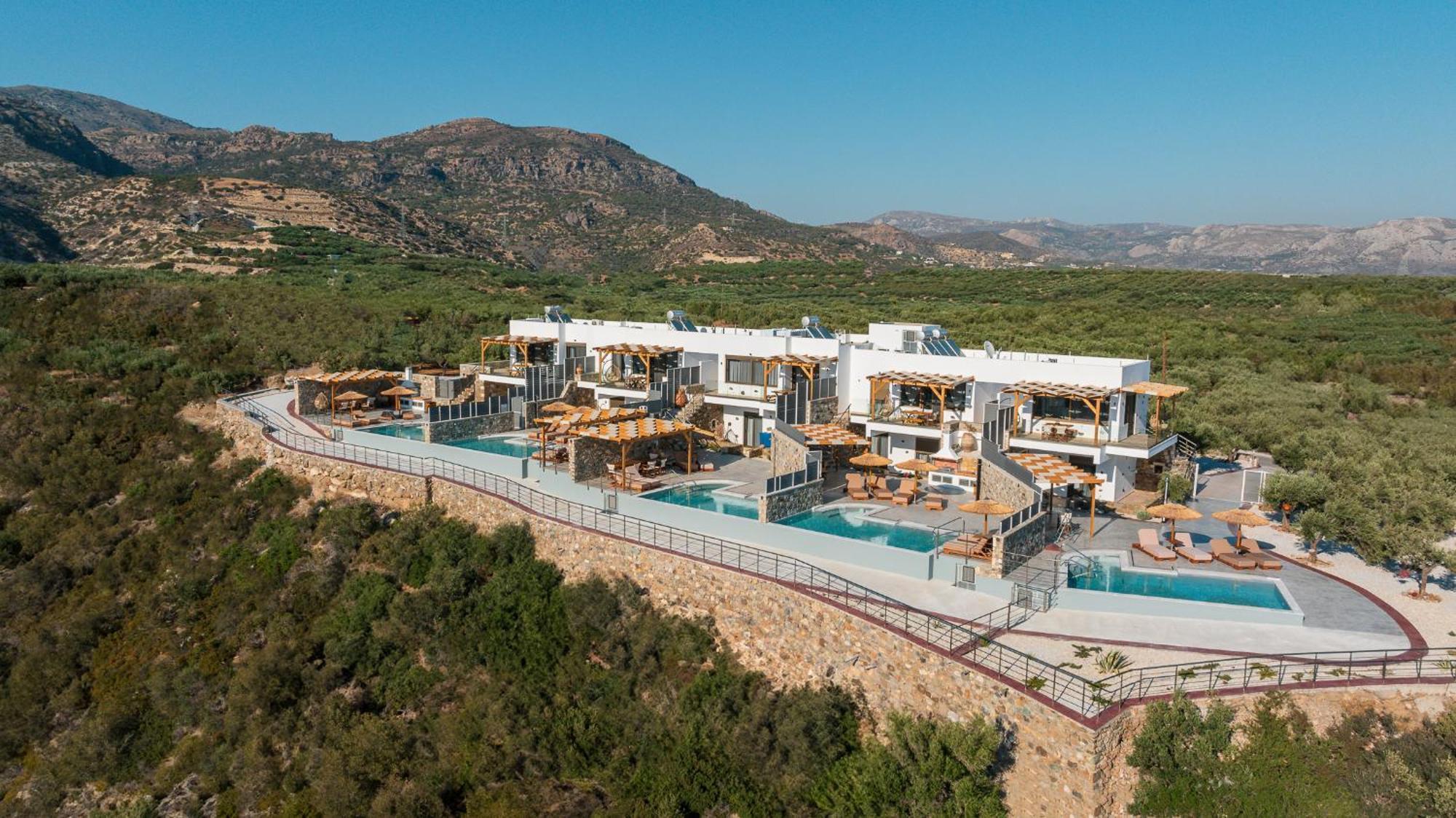 Mediterranean View Villa Makriyialos Bagian luar foto