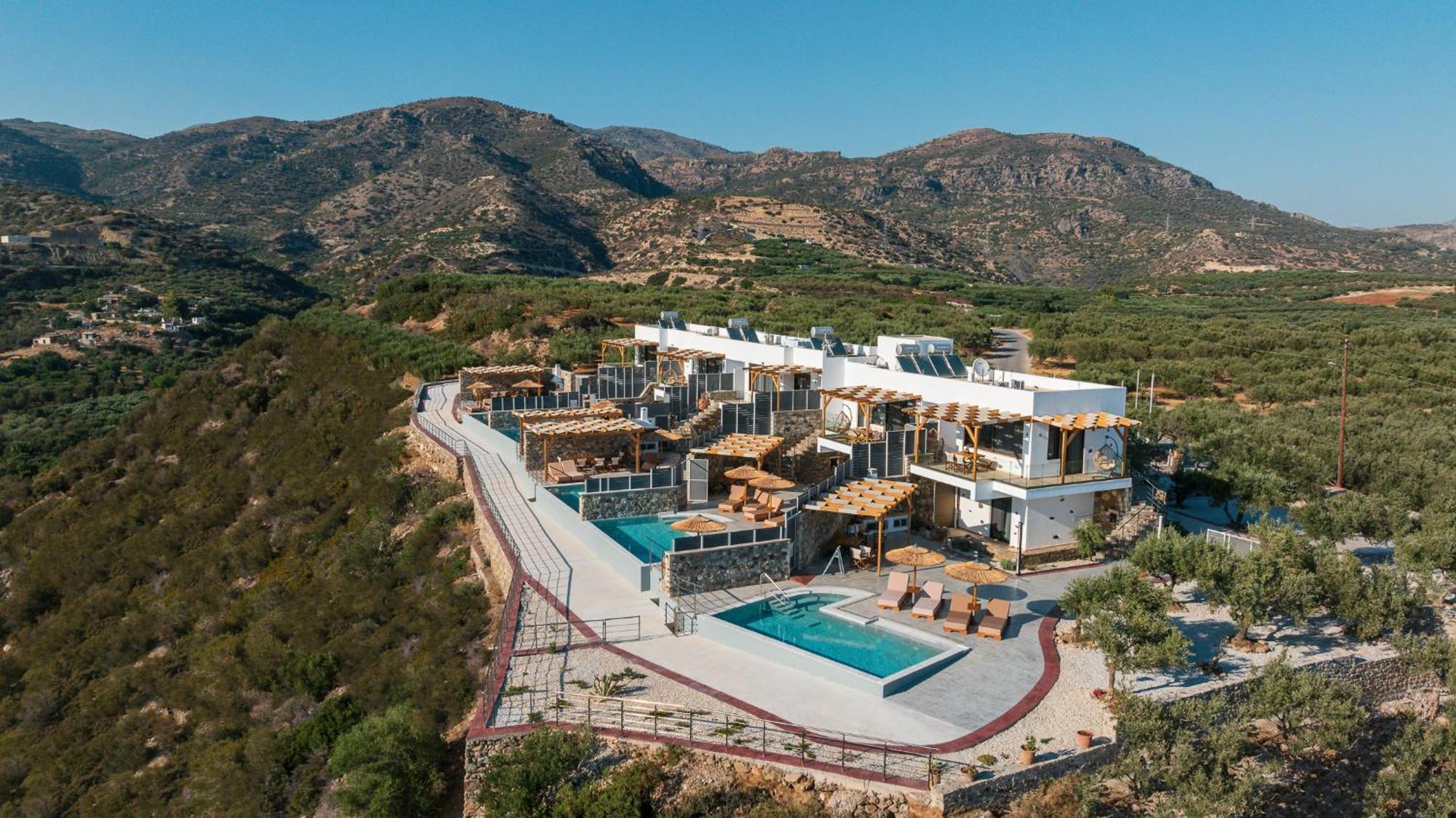 Mediterranean View Villa Makriyialos Bagian luar foto