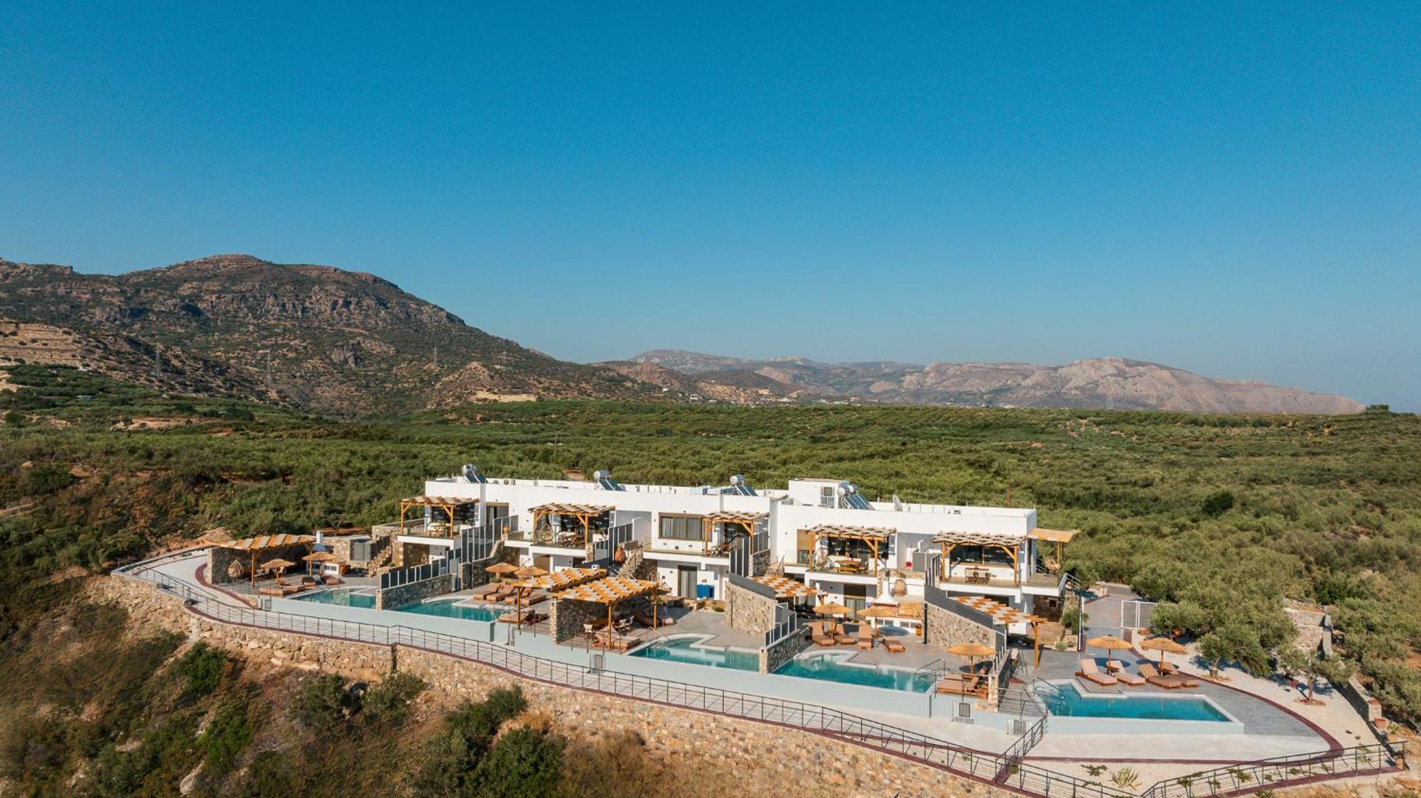 Mediterranean View Villa Makriyialos Bagian luar foto