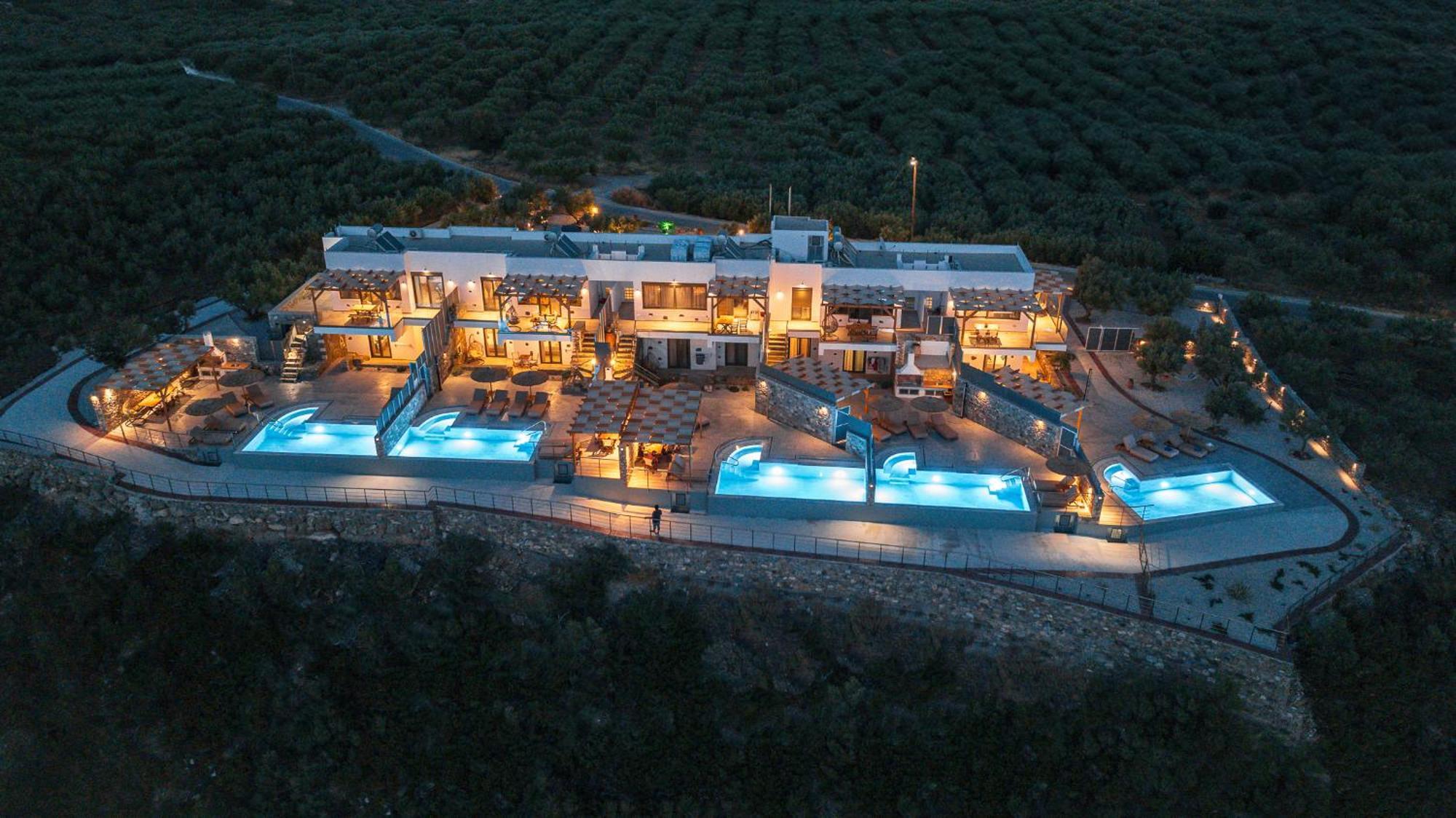 Mediterranean View Villa Makriyialos Bagian luar foto