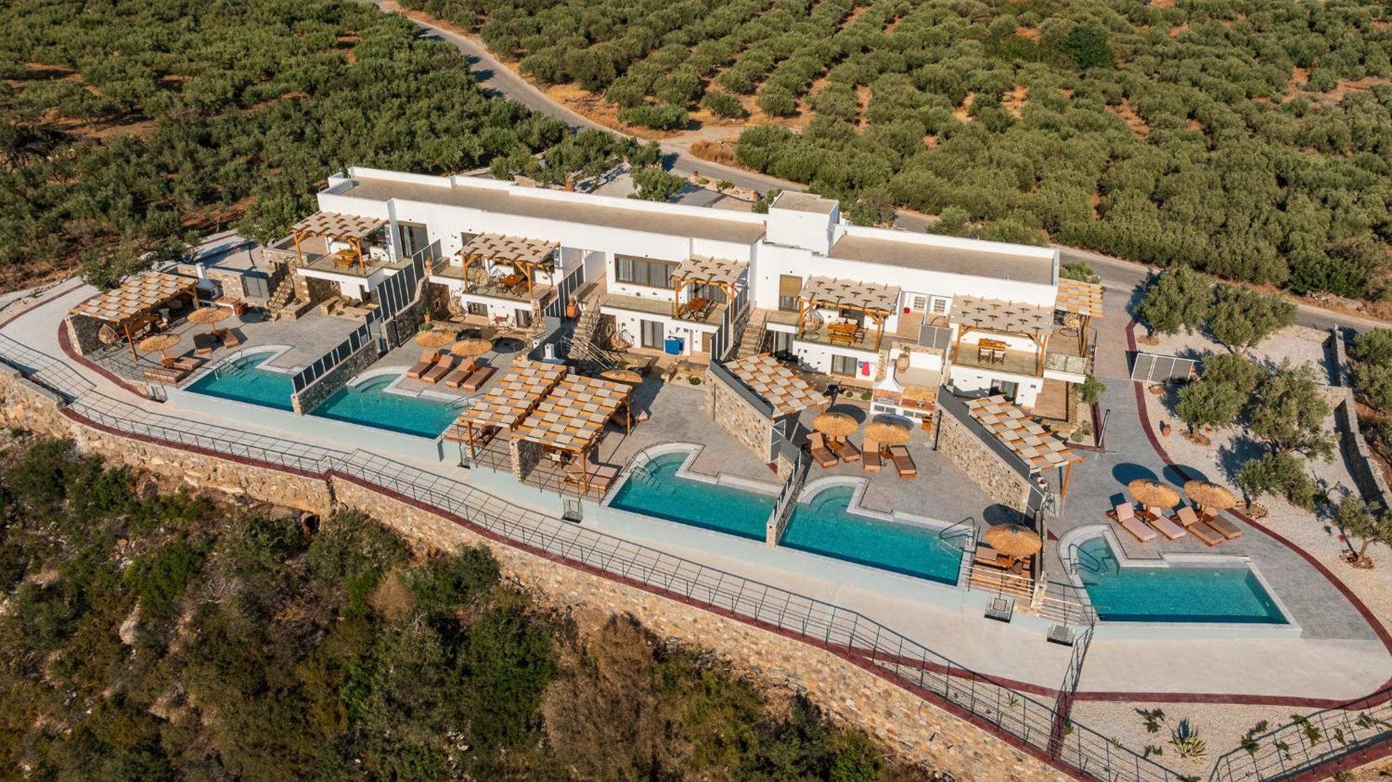 Mediterranean View Villa Makriyialos Bagian luar foto